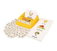 BOHS Gioco di Ortografia Spagnola, 60 Carte per Bambini | 120 parole illustrate e 61 tessere minuscole con accenti; 2 modalità; vocabolario, memoria e coordinazione occhio-mano