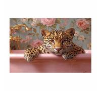 BOHUO Moderni Animali Stampe Quadro su Tela Grandi Dimensioni Fantastico Quadri Moderni pittura su tela poster Decorazione Murale Adatto Soggiorno Camera da letto(Rosa 22)-50x70cm Non incorniciato