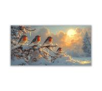 BOHUO Quadri Moderni Quadro Su Tela Canvas Stampe Da Parete Animali carini Quadri Moderna Minimalista di Fiori per Soggiorno Camera da Letto(Arancione 25)-80x160cm Non incorniciato