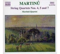 Bohuslav Martinu String Quartets Nos. 4, 5 and 7 (Martinu Quartet) (CD) Album