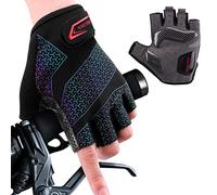 boildeg Guanti da Ciclismo in Tessuto Traspirante e Resistente (nero sfumato, M)