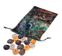 boiler Custodia per carte di tarocchi con motivo animale e cordino, sacchetto regalo colorato su entrambi i lati, sacchetto regalo portatile in velluto per biglietti di tarocchi, cubi, gioielli