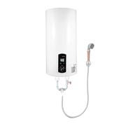 Boiler elettrico doccia & serbatoio acqua calda 2000 W - scaldabagno elettrico | verticale | 25 - 75 °C | contenitore interno smaltato | protezione contro le perdite | con doccetta (50 L)