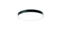 BOILER PLAFONIERA LED CCT 3000+4000K 9580LM 120W NERO DIMMERABILE IP20 D.80CM H.7CM