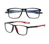 BOILGRANNY M1 Occhiali 0,0 a -3,5 Se la vista è ridotta difficoltà a vedere lontano, Anti Blu Leggermente Fotocromatici da riposo UV400 uomo donna Flessibili ultraleggeri (Occhiale Nero/Grigio, -1,5)