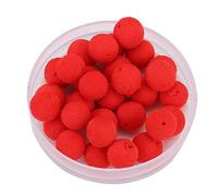 Boilies Pop-up, Perline da Pesca Rosse Morbide, Pellet per Pesca alla Carpa, 30 Pezzi/Lotto Esca per Pesca alla Carpa Palla in Schiuma Esca Galleggiante per Carpa (Gusto Fragola Rossa 10MM)