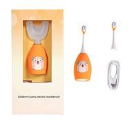 Boimoe, spazzolino elettrico per bambini, impermeabile, a 360 gradi, per uso alimentare, a ultrasuoni, elettrico, a forma di U, per spazzolino da denti elettrico intelligente a forma di U