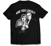 BOINAITS League of Gentlemen T Shirt Funny Tubs & Edward Tattsyrup Are You Local? Tee Black XXL