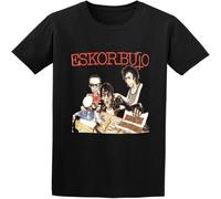 BOINAITS Men's Funny Sayings Eskorbuto Short Sleeve T-Shirt Black L