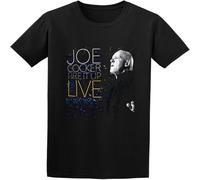 BOINAITS Men's Joe Cocker Fire It Up Live Cotton T Shirt Black L