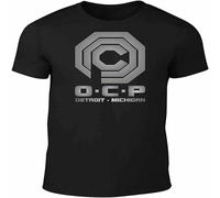 BOINAITS Men's T-Shirt - Gift Sci-Fi Movie Film 80' Science Police Present Robot Black XXL