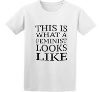 BOINAITS Men's This is What A Feminist Looks Like Funny Slogan Cotton T Shirt White XXL