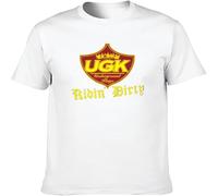 BOINAITS Men's UGK Ridin Dirty Promo - Hip-Hop Country Rap Tunes Cotton T Shirt White M