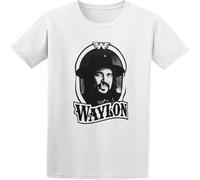 BOINAITS Men's Waylon Jennings Wj Tour Cotton T Shirt White 3XL