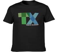 BOINAITS Texas is The Reason T Shirt Graphic Unisex Tee Black L