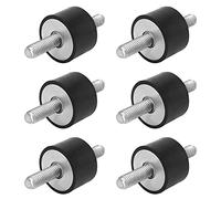 Boisbresil 6 Pezzi M8 Ammortizzatori in Gomma Supporti Supporti in Gomma Antivibranti a Bobina Ammortizzatori Gomma M8 Supporti Antivibranti Anti Vibrazione Gomma Montaggio Ammortizzatore 30 * 20