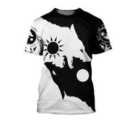 boiszeda Camiseta Midgard Camiseta vikinga