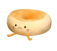 boiszeda Cuscino per seduta a forma di ciambella di pane imbottitura spessa espressioni kawaii cuscino per schienale adatto per studenti e impiegati