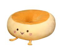 boiszeda Cuscino per seduta a forma di ciambella di pane imbottitura spessa espressioni kawaii cuscino per schienale adatto per studenti e impiegati