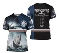 boiszeda Mitologia Norrena Oversized T Shirt Uomo Casual Oversized Gym Tshirt 3D Vichingo T Shirt Uomo - Poliestere Y2K Vichingo Costume - for Everyday Wear, Basic & Wardrobe Essential