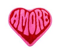 boiszeda Tappeti carini a forma di cuore, antiscivolo, lavabili, morbidi e pelosi per il bagno, tappeto in peluche a forma di cuore Self Love Club per camera da letto, bagno e soggiorno