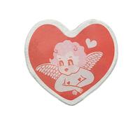 boiszeda Tappeti carini a forma di cuore, antiscivolo, lavabili, morbidi e pelosi per il bagno, tappeto in peluche a forma di cuore Self Love Club per camera da letto, bagno e soggiorno