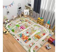 boiszeda Tappeti da gioco con numeri e Antiscivolo Tappeto rettangolare grande da gioco per bambini Tappeto decorativo con mappa stradale della città per camera da letto Ragazzi adolescenti