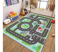 boiszeda Tappeti da gioco con numeri e Antiscivolo Tappeto rettangolare grande da gioco per bambini Tappeto decorativo con mappa stradale della città per camera da letto Ragazzi adolescenti