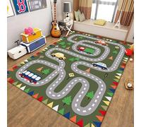 boiszeda Tappeti da gioco con numeri e Antiscivolo Tappeto rettangolare grande da gioco per bambini Tappeto decorativo con mappa stradale della città per camera da letto Ragazzi adolescenti