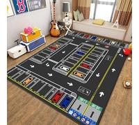boiszeda Tappeti da gioco con numeri e Antiscivolo Tappeto rettangolare grande da gioco per bambini Tappeto decorativo con mappa stradale della città per camera da letto Ragazzi adolescenti