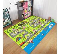 boiszeda Tappeti da gioco con numeri e Antiscivolo Tappeto rettangolare grande da gioco per bambini Tappeto decorativo con mappa stradale della città per camera da letto Ragazzi adolescenti