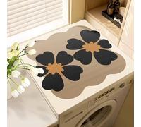 boiszeda Tappetino Assorbente Acqua Minimalista Carino Antiscivolo Resistente all'Usura Copertura Antipolvere per Notteletto Lavatrice