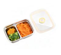 Boîte À Déjeuner Pour Hommes | Conteneur Alimentaire Portable | Boîte À Déjeuner En Acier Inoxydable, Étanche Et Réutilisable, Pour Le Travail, L’École, Le Pique-nique, Le Camping, La Randonnée Et Les
