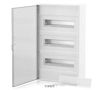 Boîte à fusibles ALPHA distributeur AP 3 rangées 36 modules porte transparente