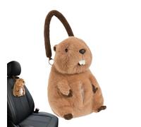 Boîte À Mouchoirs En Cuir - Peluche Synthétique Multifonction Pour, Cuir Pince À Lunettes De Soleil, Sac De Rangement En Peluche Pour Intérieur De Véhicule | Accessoires Pour Camion, Camping-Car, Suv,