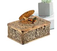 Boîte À Musique En Métal,Ornement Décoratif De Table - Boîte Musicale Métal Son Oiseau - pour dessus de Commode Table de Nuit Chambre Adolescents Adultes Collectionneurs