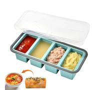 Boîte Congélateur - Moule En Silicone Pour Congélation 29,5x14,5x6 Cm | Conteneur Alimentaire Avec Couvercle Conservation Bouillons, Soupes, Sauces, Beurre, Riz, Restes