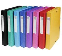 Boite de Classement Exabox Dos 40mm Carte Lustree Nature Future - NUOVO