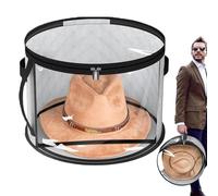 Boîte De Rangement Pour Chapeaux - Boîte De Rangement Pour Chapeaux | Boîte À Chapeaux Souple Trasparente Avec Fermeture Éclair, Boîte De Rangement Pliable, Sac De Rangement Pour Chapeaux Pour Écharp