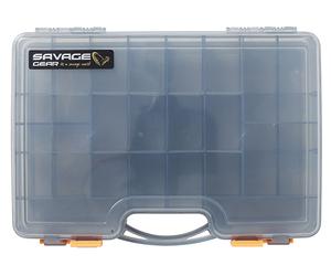 Boîte esche Savage Gear Lurebox 2 Sided Smoke Scatole pesca Diverse dimensioni