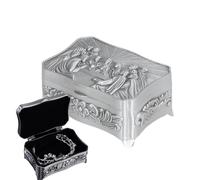 Boîte Vintage pour Chapelet et Collier - Coffret de Rangement Classique avec Couvercle | Boîtes à Bijoux Style Ancien pour Colliers & Objets Religieux | Cofret Rosaire - Stockage Maison Voyage