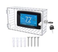 Boîtier De Thermostat Avec Serrure - Housse Transparente De Protection Avec Serrure Pour Climatiseur Et Thermostat | Fournitures Pour Maison, Fourgon, Garage Et Voiture