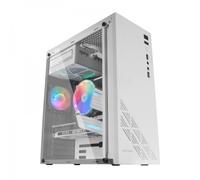 BOITIER MOYEN TOUR ATX MARS GAMING MC100 RGB AVEC PANNEAU VITRÉ (BLANC)