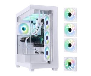 Boitier PC - BITFENIX - CETO Premium Edition - Sans alimentation - Moyen tour - Format ATX - Blanc