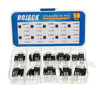 BOJACK 10 valori 50 pz LM317 L7805 L7806 L7808 L7809 L7810 L7812 L7815 L7818 L7824 TO-220 Pacchetto Regolatore di tensione positiva ad alta corrente kit assortimento
