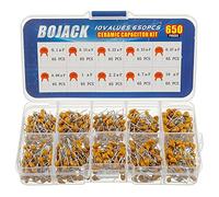 BOJACK 10 Valori di Tipo 650 Condensatori Ceramici Assortimento Kit Condensatori da 0.1uf/100 nF a 10 uF in una Scatola