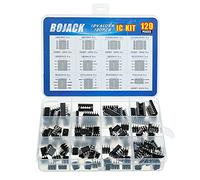 BOJACK 12 Valori 120 pezzi IC Timer Opamp Accoppiatore Darlington LM324 LM339 ULN2003AN ULN2803APG LM358P LM386 LM393 NE5532P NE555P UA741CN JRC4558D PC817 assortimento Kit