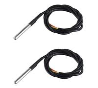 BOJACK 1M Sensore di Temperatura Sonda di Temperatura Impermeabile Compatibile con Arduino e Raspberry Pi Pacchetto in Acciaio Inossidabile (Confezione da 2 Pezzi)