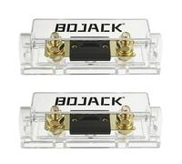 BOJACK 2 pezzi 500A portafusibili ANL con guscio trasparente e 2 pezzi 500 Amp 32 VDC ANL fusibili per sistema audio e video