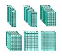 BOJACK 6 Vaules 40 pezzi prototipo scheda PCB a doppia faccia da per saldatura fai-da-te con 6 dimensioni compatibili con Arduino Kit